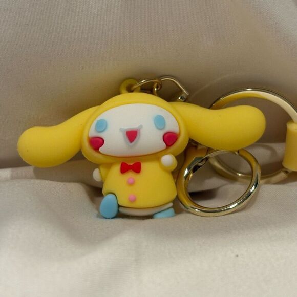 Sanrio Cinnamoroll Dog in Raincoat Keychain Key Ring Bag Backpack Charm NEW - Picture 1 of 4